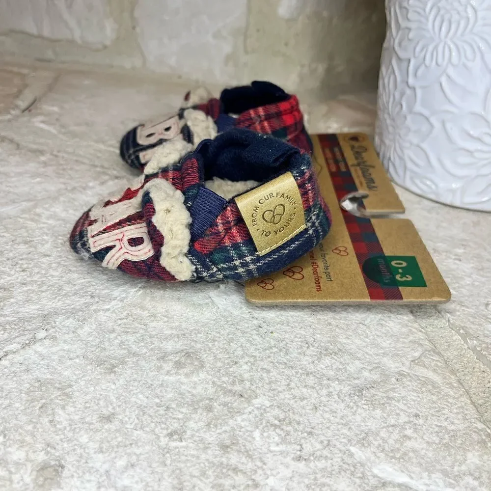 Dearfoams Unisex-child Baby Bear Slipper sz (0-3m)